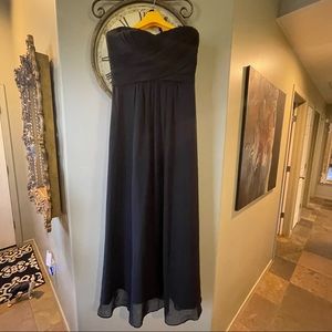 Weddington Way Strapless Black Bridesmaid Gown